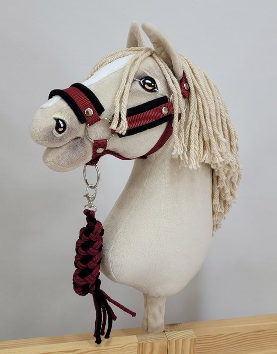 Het verstelbare halster voor Hobby Horse A3 - zwart