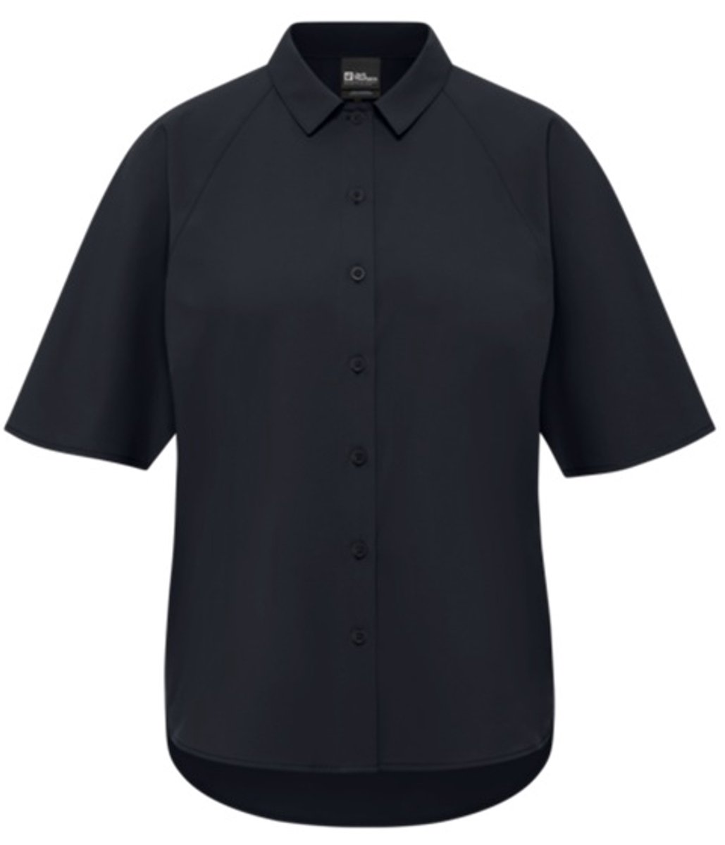 Jack Wolfskin Sierra Quest SS Shirt Women Outdoorblouse Dames Blauw