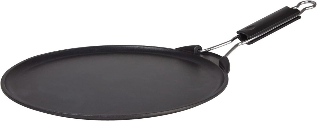 Multifunctionele Anti-aanbakpan 30 cm - Krasbestendig, Inklapbare Handgreep, Ideaal voor Vlees, Vis en Groenten