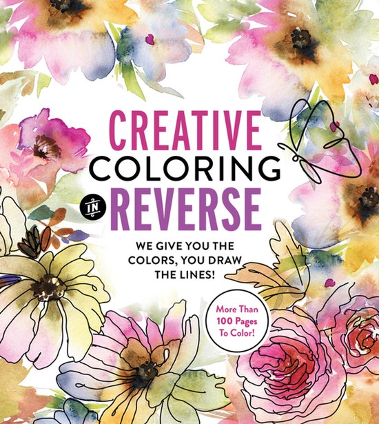 Chartwell Coloring Books- Creative Coloring in Reverse - cover