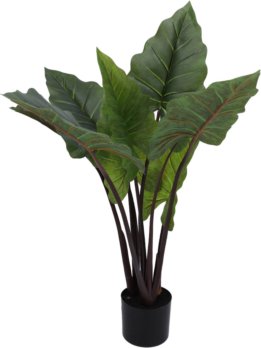 Kunstbloem Potplant 100cm hoog groen LIKE A LIFE decoratie