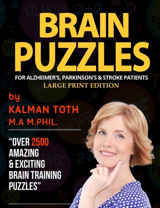 Brain Puzzles For Alzheimer's, Parkinson's & Stroke Patients - cover