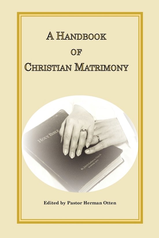 A Handbook of Christian Matrimony - cover