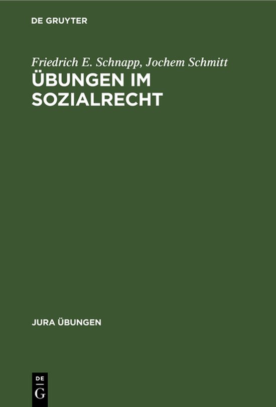 Jura Übungen- Übungen Im Sozialrecht - cover