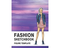 Omslag van Fashion Sketchbook with Female Figure Template- Fashion Sketchbook Figure Template