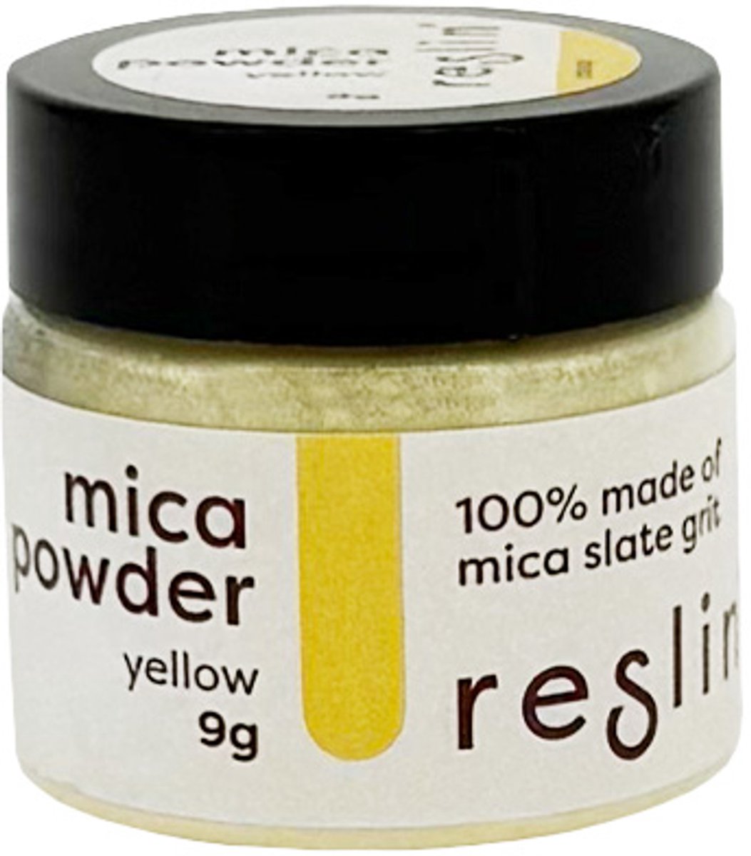 Reslin mica poeder 9gr geel