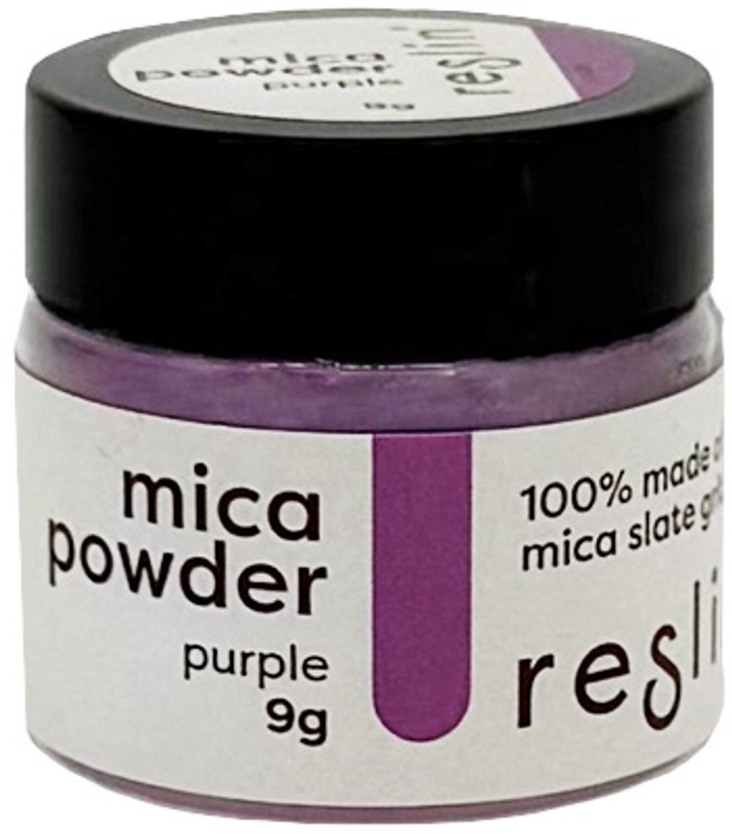 Reslin mica poeder 9gr paars