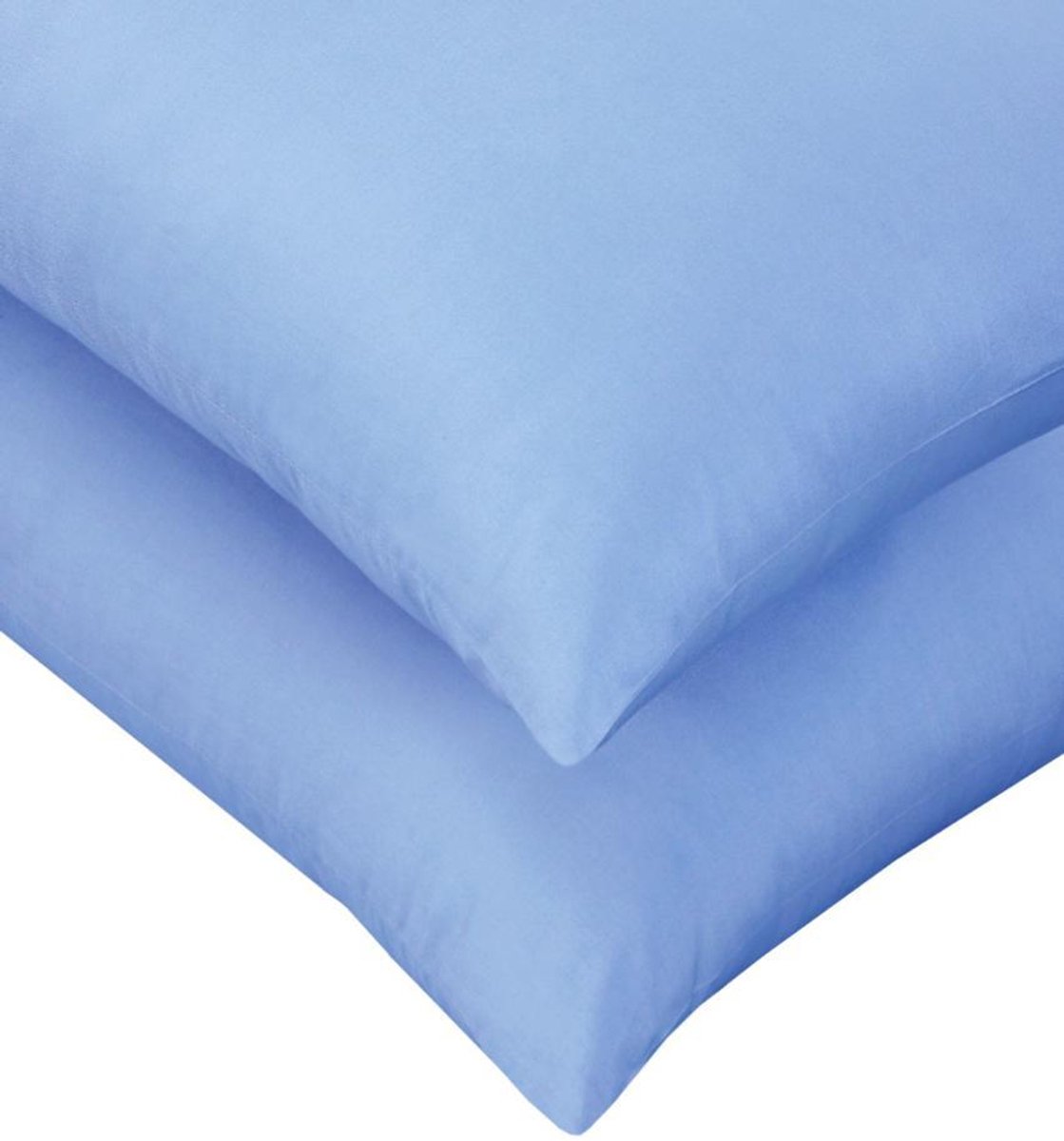 SweetSleeping Kussenslopen Set van 2x stuks - 60 x 70cm - Licht blauw - 100% Katoen - Antiallergisch - Ademend - Kussensloop
