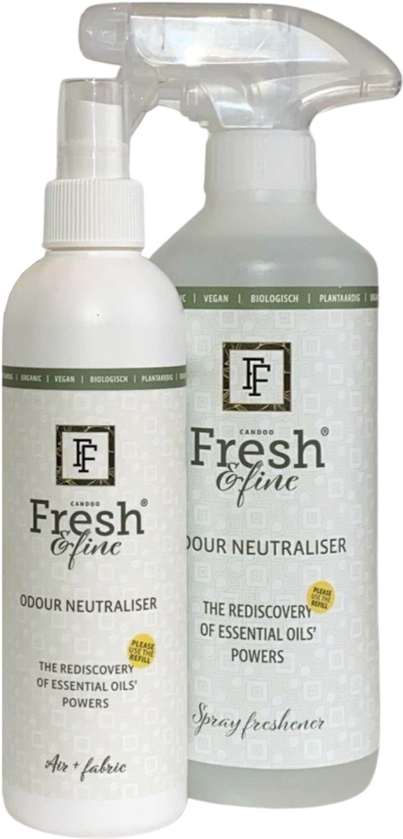 Fresh&Fine Dubbel pakket - Essential ontgeuren + luchtverfrissen
