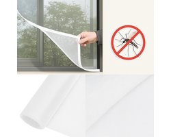 Narvie - 1+1 Gratis Raamhor - Vliegengaas met Klittenband - 130x150 cm - Wit - Insectenhor - Muggengaas - Horgaas - Vliegenhor voor Ramen