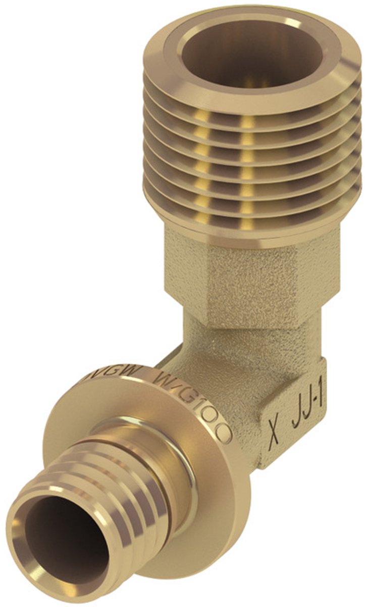 TECE TECEflex - Messing Elleboog 90° - 16 x 1/2" - Standaard