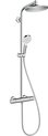 hansgrohe Crometta S Showerpipe 240 1jet met thermostaat chroom