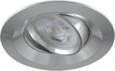 Platte inbouwspot Barry -Rond Chrome -Extra Warm Wit -Dimbaar -3.8W -RTM Lighting LED