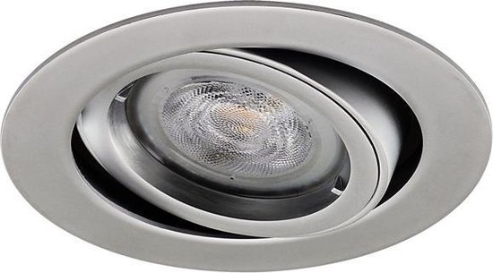 LED inbouwspot Izak -Rond Chrome -Extra Warm Wit -Dimbaar -5W -Philips LED  | bol.com