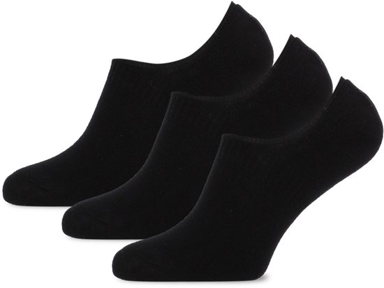 Chaussettes Chaussettes basses - Semelle éponge - Lot de 6 - Chaussettes basses antidérapantes - Taille 36/42 - Zwart