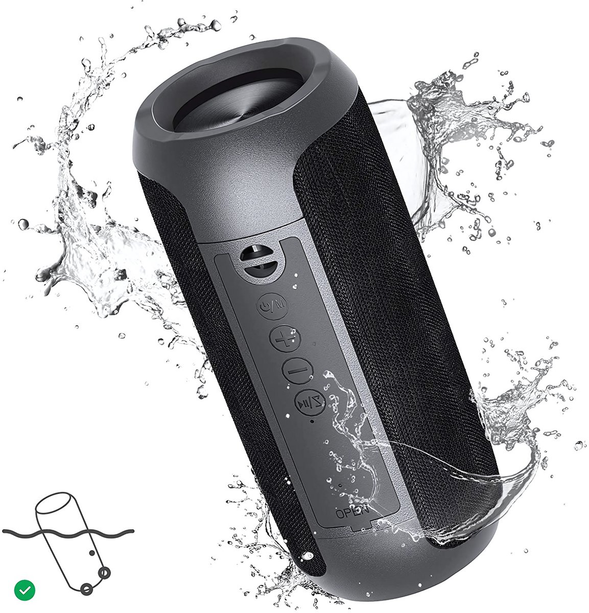 Manike YX008 Waterdichte Draagbare Draadloze Speaker – Muziek Box – Tot 16 uur muziek - Bluetooth Speaker met Krachtig Geluid en Lange Batterijduur