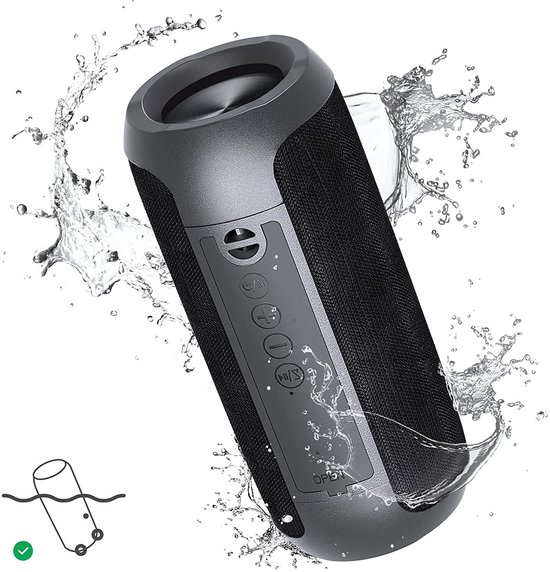 Manike YX008 Waterdichte Draagbare Draadloze Speaker – Muziek Box – Tot 16 uur muziek - Bluetooth Speaker met Krachtig Geluid en Lange Batterijduur