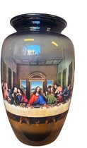 Urn 'Heilig Avondmaal' (The last supper) 4 Liter (gratis fluwelen hoes) geschikt voor mensen as en dieren as