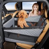 Pawsource luxe autostoel hond - Hondenstoel auto - Grijs