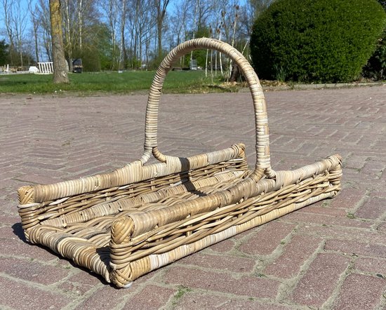 Haardmand met oren - RIET DUURZAAM - stevig - Pomme Chatelaine