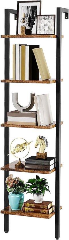 Zylo® Ladderrek - Ladderkast - Ladder Rek - Rustiek Bruin - ‎40cm x 30cm x 178cm