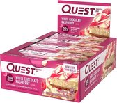 Quest Nutrition Quest Bars - Barre protéinée - 1 boîte (12 barres protéinées) - Chocolat blanc framboise