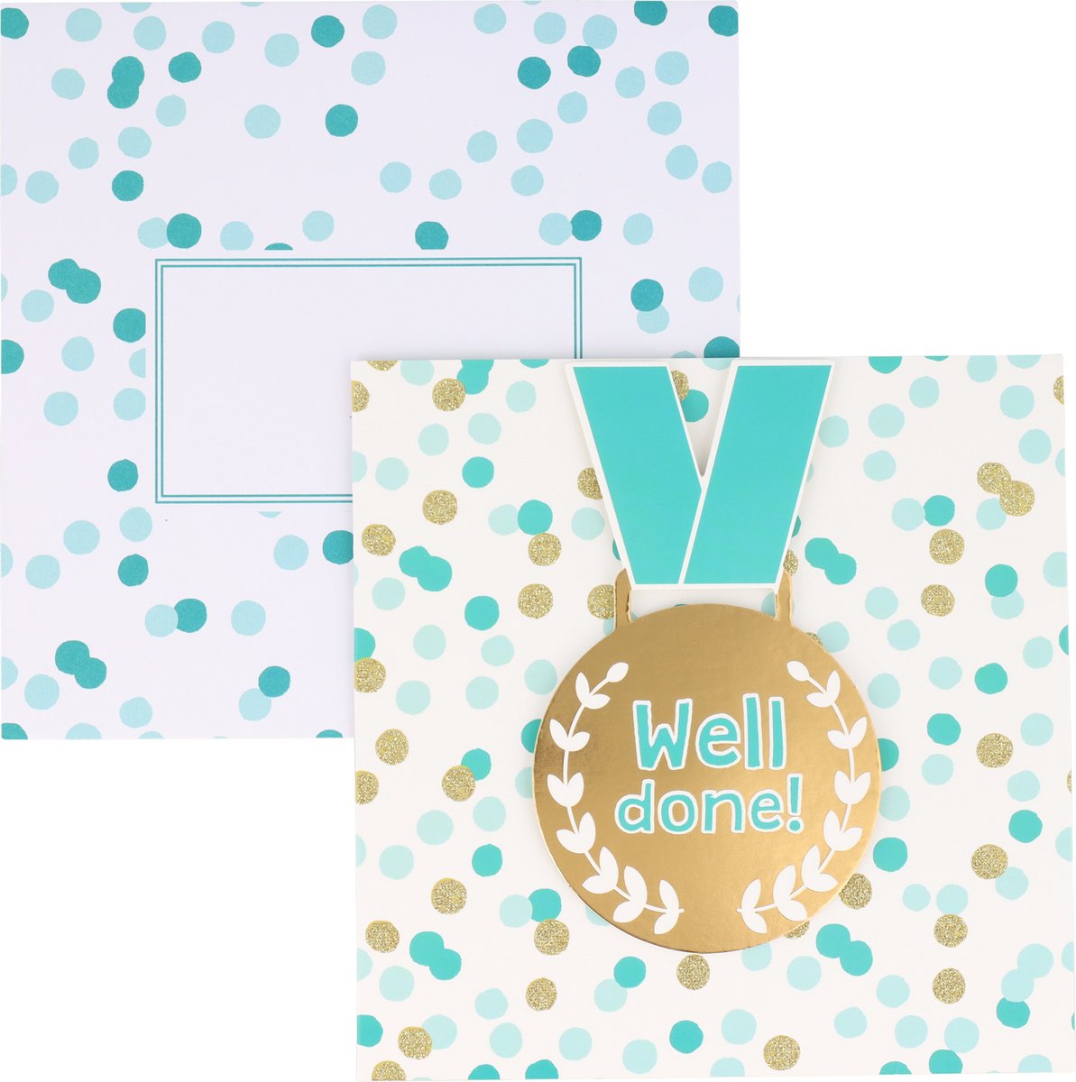 Wenskaart Geslaagd "Medaille"