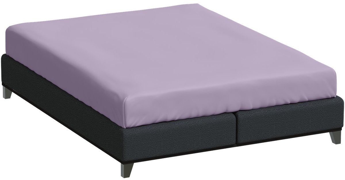 Bella Donna Lits-Jumeaux Hoeslaken Jersey - lila-0525 180/200-200/220