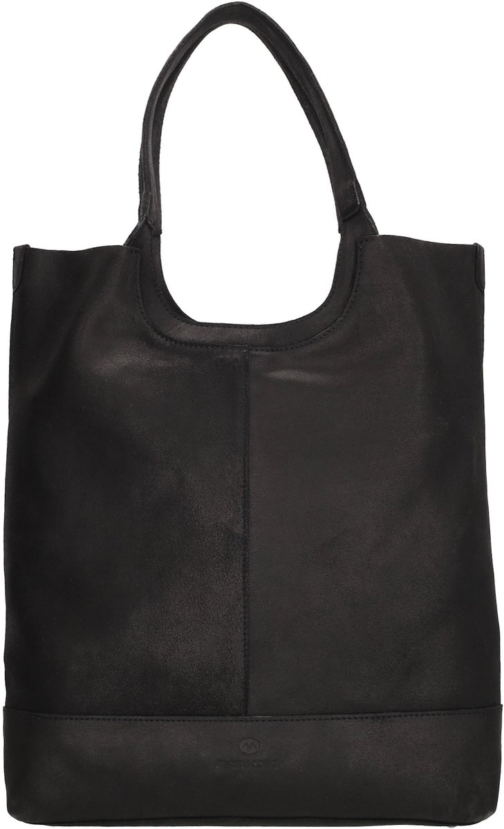 Micmacbags Oklahoma Shopper - Schoudertas - Crossbodytas - Leer - Leren Dames Tas - Zwart