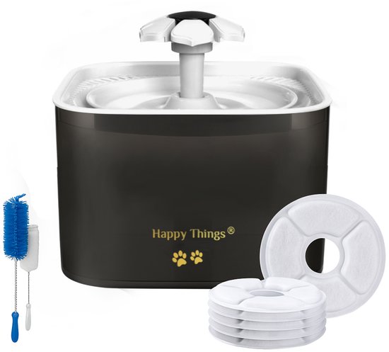 Happy Things GOLD drinkfontein voor kat en hond, 2,5 liter