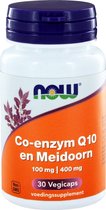 Now Foods - Co-Enzym Q10 en Meidoorn - 30 Vegicaps
