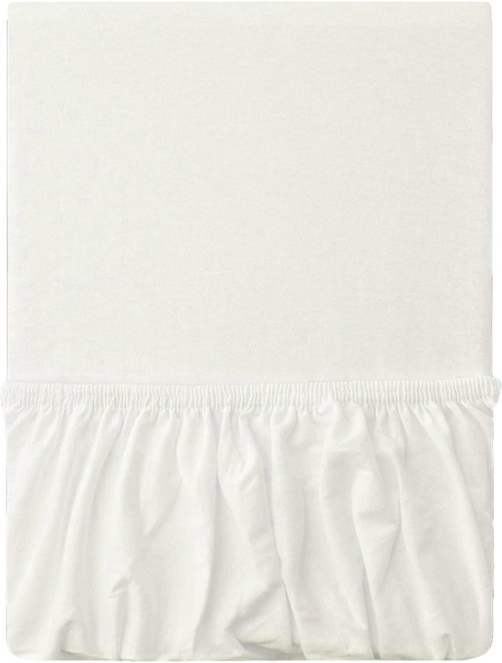 Hoeslaken en jersey Premium – 100 % Katoen – 200 x 200 – Douceur extrême – Ajustement parfait – Hauteur du matelas 30 cm – 170 g/m² – Infroissable et respirant – Wit