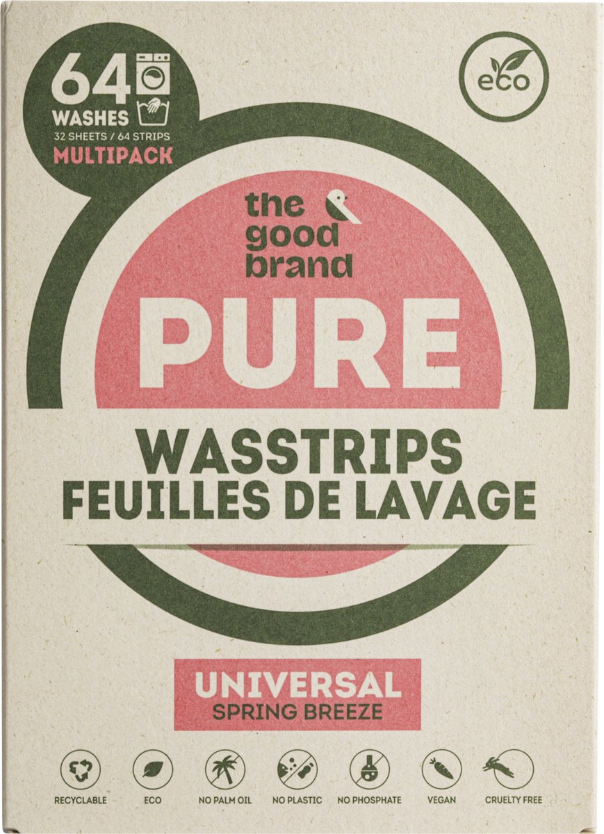 Bol.com The Good Brand Wasstrips Parfum - 64 stuks aanbieding