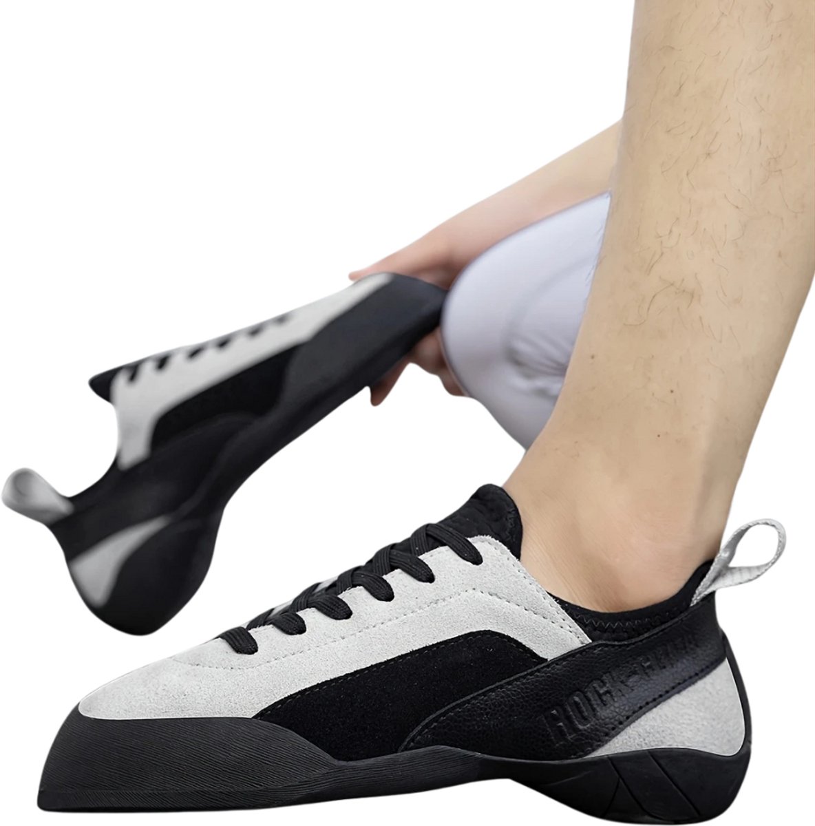 Nivard Boulder Schoenen - Boulderschoenen - Klimschoenen - Heren - Dames - Indoor - Zwart + Geel 33.5