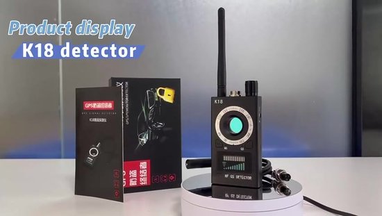 Détecteur Caméra Espion Micro Détecteur De Caméras Espions Et Micros – Ebarsenc Anti-espion RF / GPS / GSM, Recherche Sans Fil 1MHz-6.5GHz, Batterie 25h, Portable