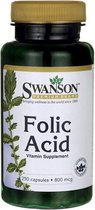 Supplementen - Folic Acid 800mcg 250 capsules Swanson -