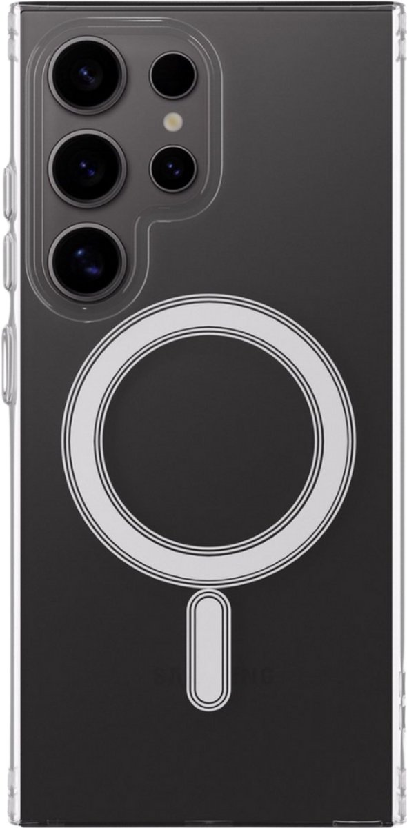 Mobile5 - Transparant telefoonhoesje - Samsung Galaxy S25 Ultra - Magsafe compatibel