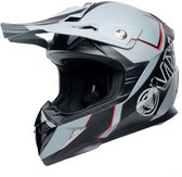 Ovix Crosshelm - Dirty Lazy - Grijs/Zwart/Rood - L