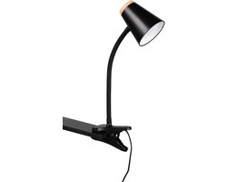 REALITY PONGO - Klemlicht - Zwart - incl. 1x SMD 4,5 W - Flexibel - LED-printplaat met hoog voltage - Niet dimbaar - Klemlamp