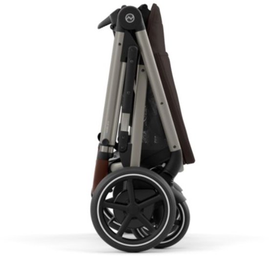 Cybex e-Gazelle S - Kinderwagen - Chocolate Brown - Taupe Frame — afbeelding 2