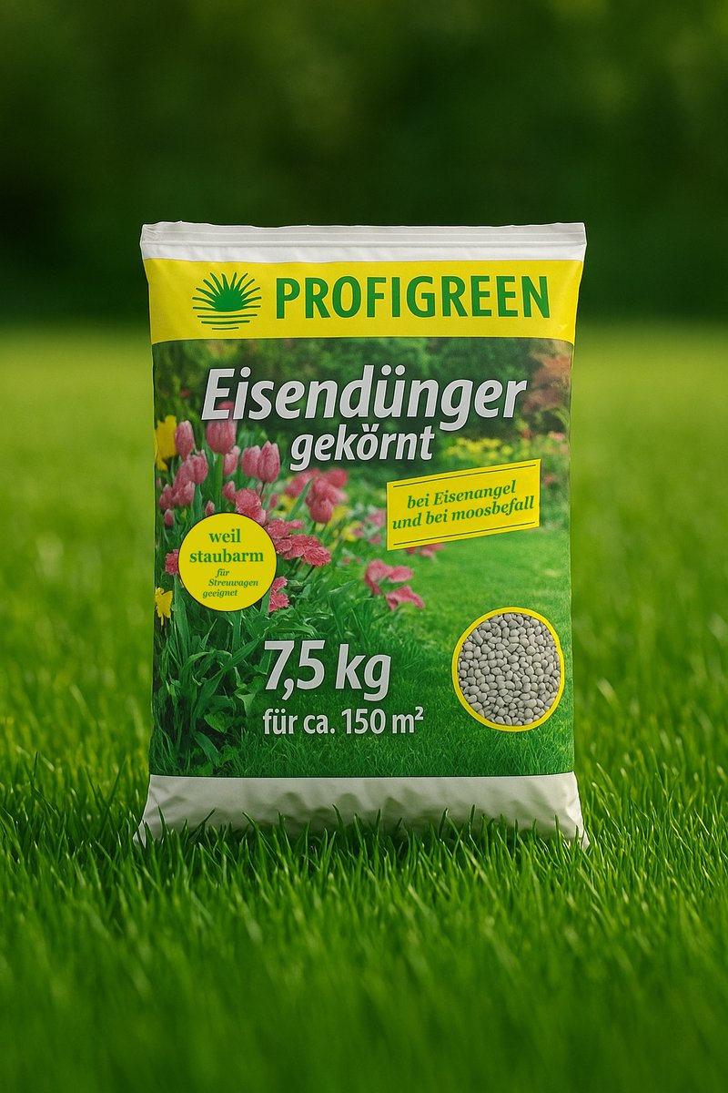 Profigreen® IJzermeststof – Gekorrelde gazonmeststof - 7,5 kg – voor ca. 150 m²
