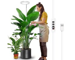 Ortho® - XL LED Groeilamp op voet - Max. 210cm - Professionele groeilamp - Kweeklamp - Indoor Grow Light - LED verlichting - Full Spectrum - Wit licht - Op voet XL