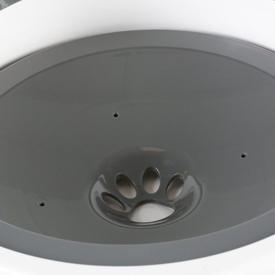 Abreuvoir duvo+ anti-éclaboussures 1200 ml pour chats et chiens au design innovant qui évite les déversements. filtre à charbon, double fond, antidérapant, plastique résistant, facile à entretenir