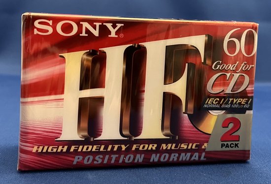 Sony 5C60HF magnetische cassettebandje 2 pack - 60 minuten | bol