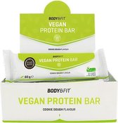 Body & Fit Vegan Protein Bar - Plantaardige Proteïne Repen - Cookie Dough - 12 eiwitrepen