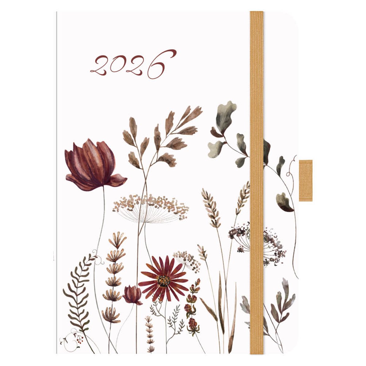 Luxe agenda groot- Autumn Flowers - 2026