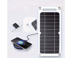 K&R Ventures® Draagbaar Zonnepaneel – Waterdichte Solar Oplader met USB – Voor Telefoons, Tablets & Powerbanks – Draagbare Zonne-Energie Oplader – Ideaal voor Kamperen, Reizen & Thuisgebruik