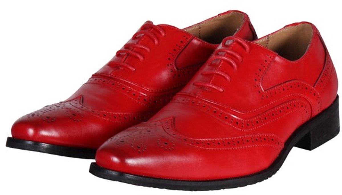 Herenschoenen "Colourfull" - Rood - Maat 47
