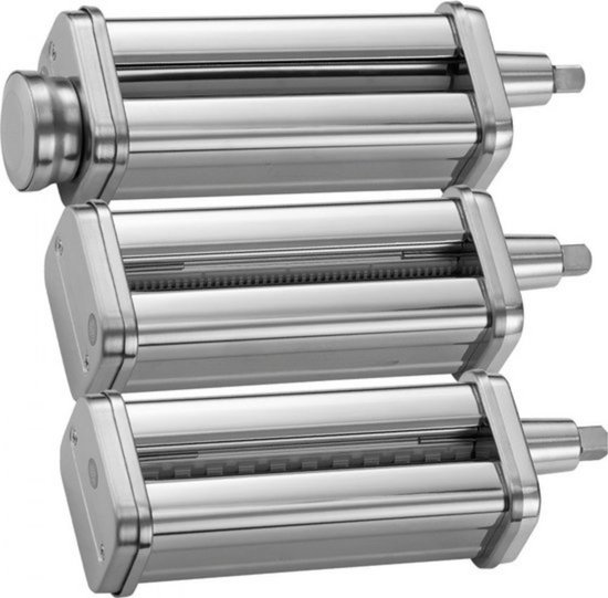 Pastamachines Set - Pastamaker - 3-Delig RVS - Met Reinigingsborstel - Voor Spaghetti van Merkloos — afbeelding 4