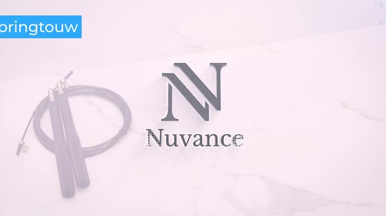 Nuvance - Aluminium Sport Springtouw - voor Volwassenen en Kinderen - inclusief E-Book - Verstelbaar - Verzwaard - Speedrope